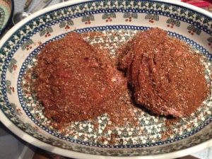 Beef-Cheek Pastrami: before smoking and steaming